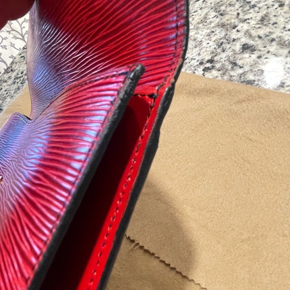 Louis Vuitton vintage clutch red épi - Picture 11 of 12